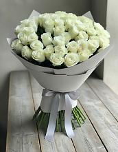 Букет 35 Белых роз в Русском