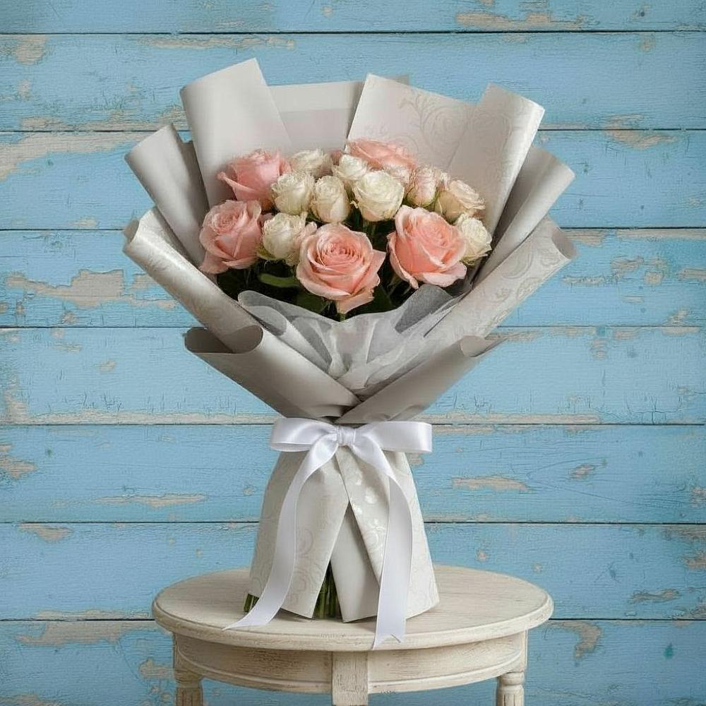 Букет цветов из: Розы в Русском