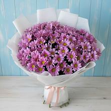 Букет цветов из:  Хризантемы в Русском