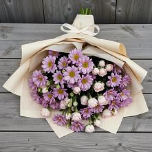 Букет цветов из:  Розы и Хризантемы #REPLACE_PRED# Русском