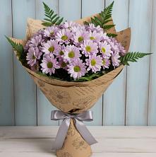 Букет цветов из:  Хризантемы в Русском