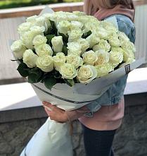 Букет 35 Белых роз #REPLACE_PRED# Русском