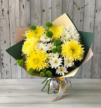 Букет цветов из:  Хризантемы в Русском