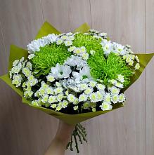 Букет цветов из:  Хризантемы #REPLACE_PRED# Русском