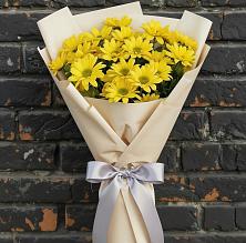 Букет цветов из:  Хризантемы в Русском