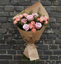 Букет цветов из:  Розы #REPLACE_PRED# Русском
