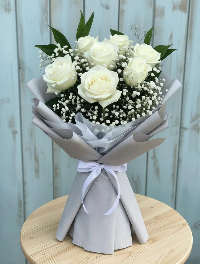 Букет цветов из: Розы в Русском