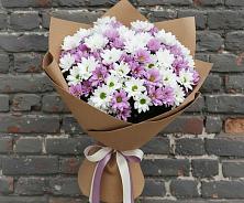 Букет цветов из:  Хризантемы в Русском