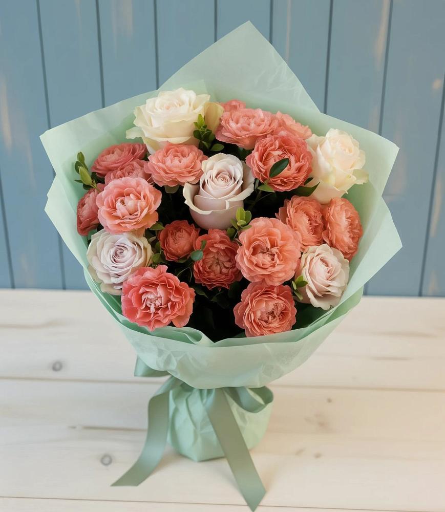 Букет цветов из: Розы в Русском