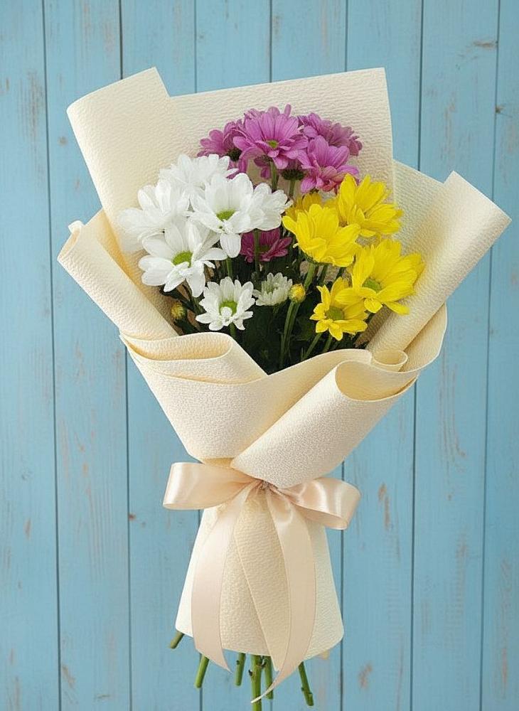 Букет цветов из: Хризантемы в Русском
