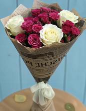 Букет цветов из:  Розы #REPLACE_PRED# Русском