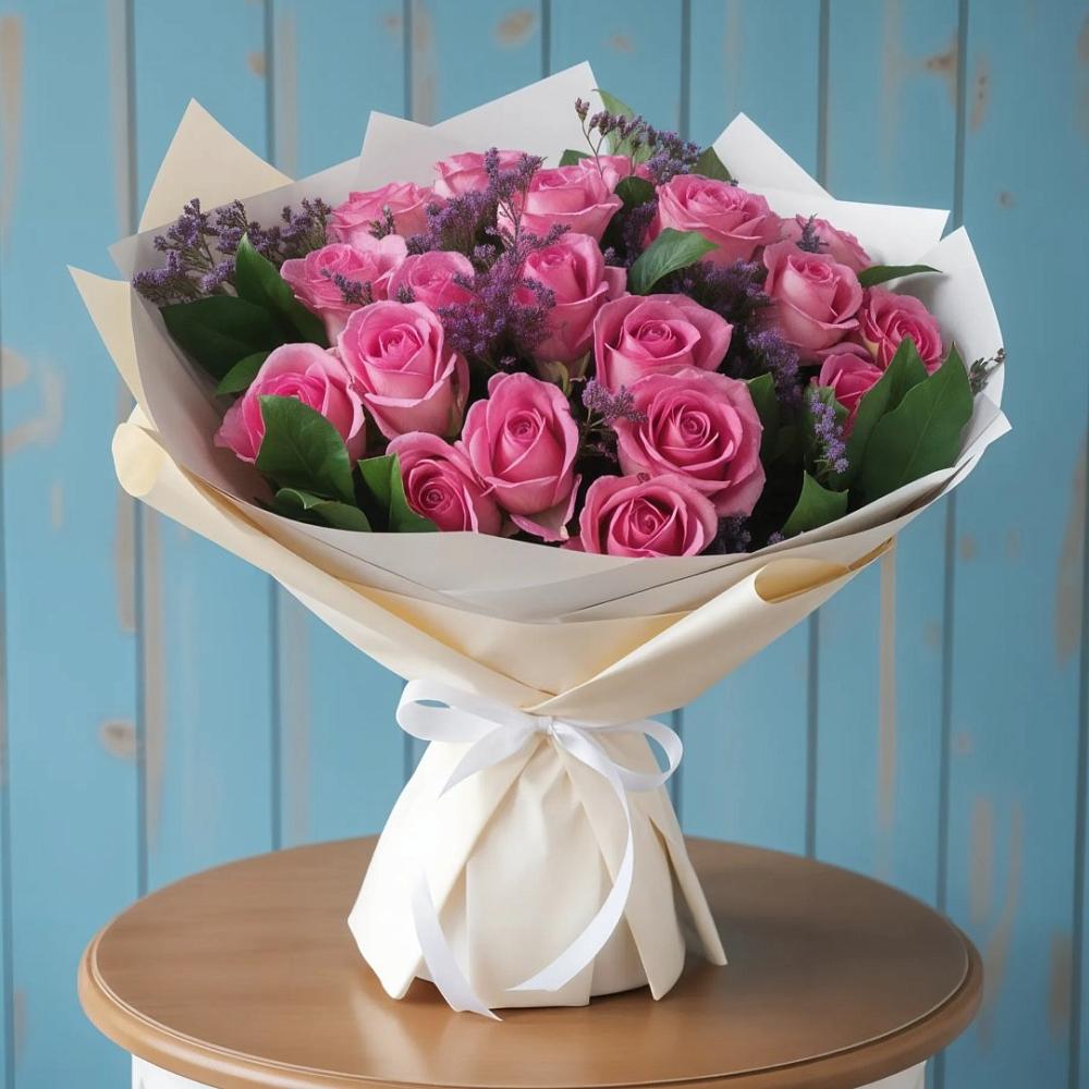 Букет цветов из: Розы в Русском