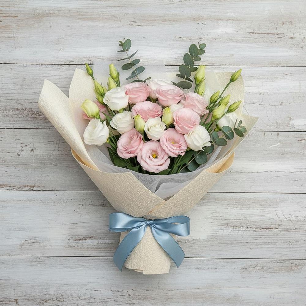 Букет цветов из: Лизиантусы в Русском